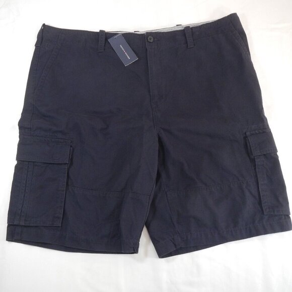 NWT Tommy Hilfiger Cargo Shorts Navy Blue Size 42W - Picture 1 of 13